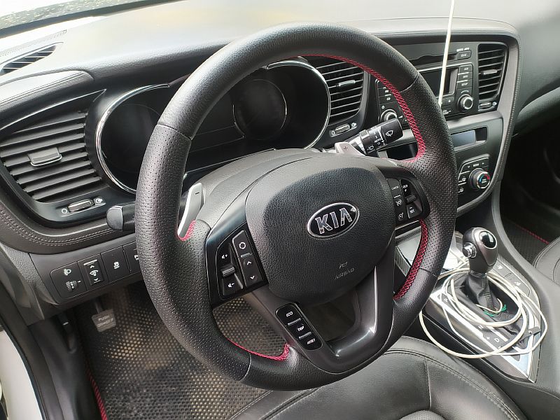 Перетяжка руля на Kia Optima
