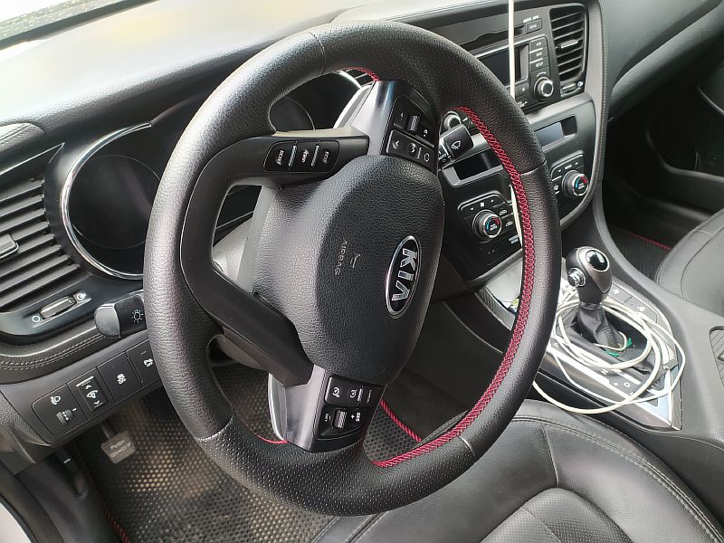 Перетяжка руля на Kia Optima